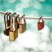 padlocks on cable
